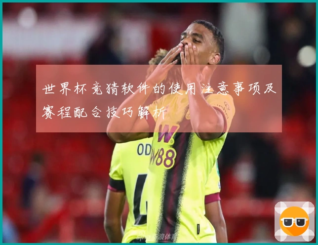 世界杯竞猜软件的使用注意事项及赛程配合技巧解析
